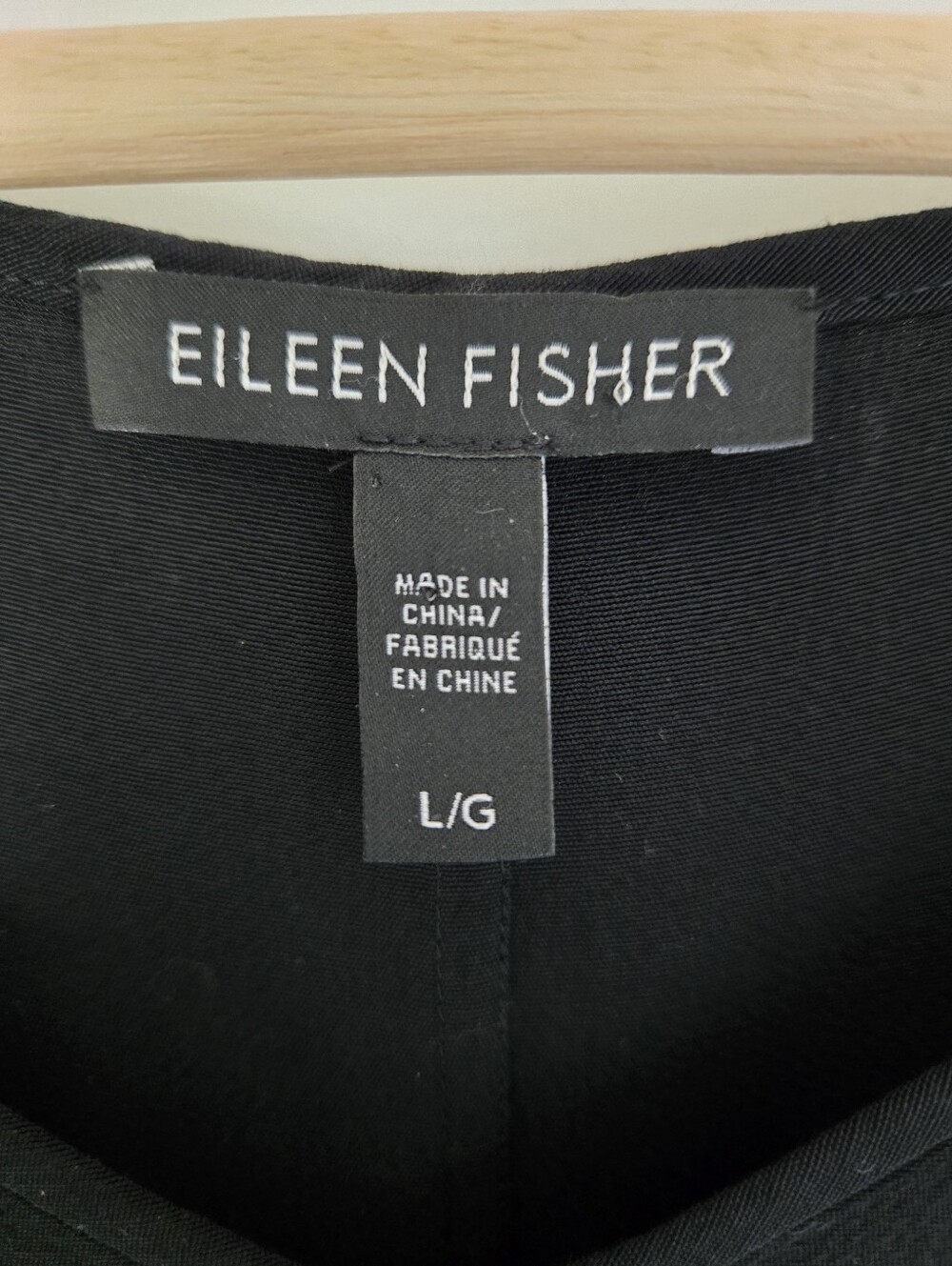 Eileen Fisher Women's Tencel Midi Dress Size L Minimalist LBD Lagenlook Capsule - Picture 2 of 7